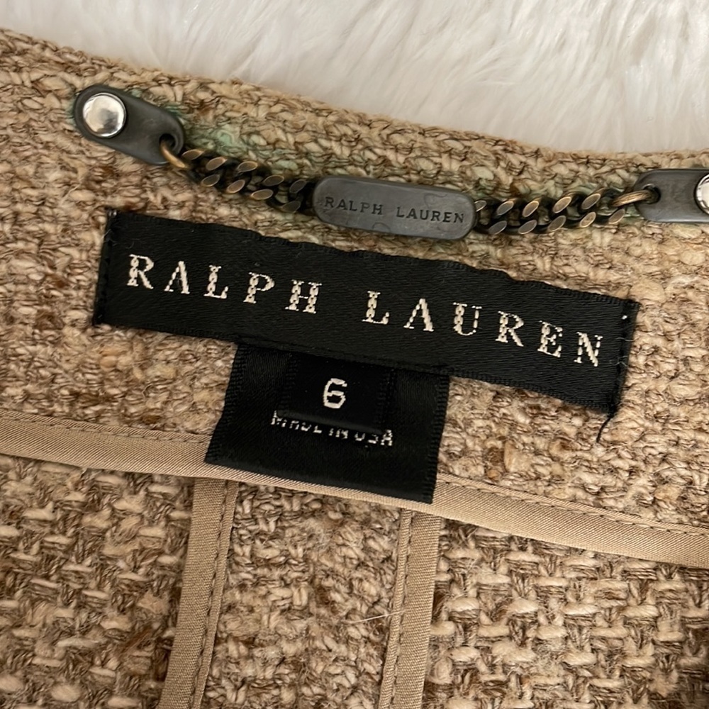 Ralph Lauren Black Label Vintage Silk Blazer size 6 - Picture 9 of 15
